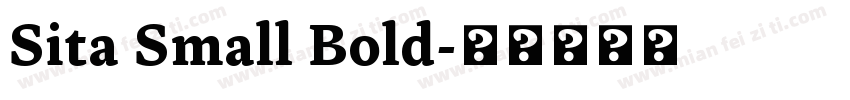 Sita Small Bold字体转换